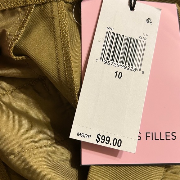 Women's olive green Cargo Pants - Picture 4 of 4